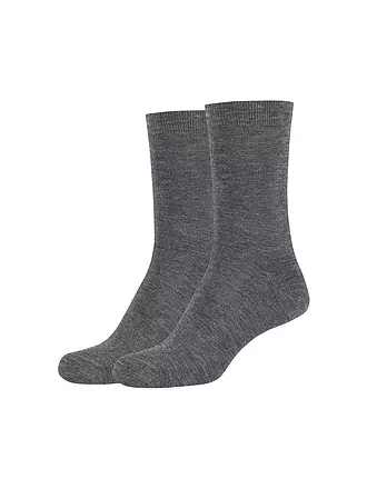 CAMANO | Socken Silky 2er Pkg dark grey mel. | 